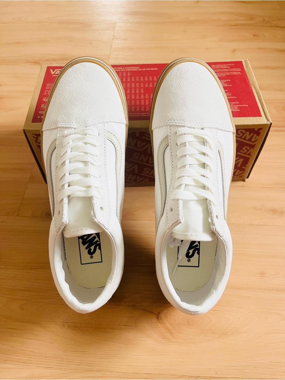 Vans Old Skool Shoe Gum White Women 7.5 US - Picture 10 of 10